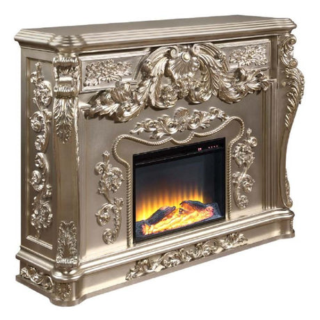 Acme - Sorina Fireplace AC01619 Antique Silver Finish