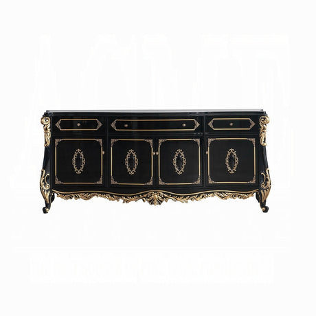 Betria Console Cabinet AC01892 Gold & Black Finish | Acme - Home Elegance USA