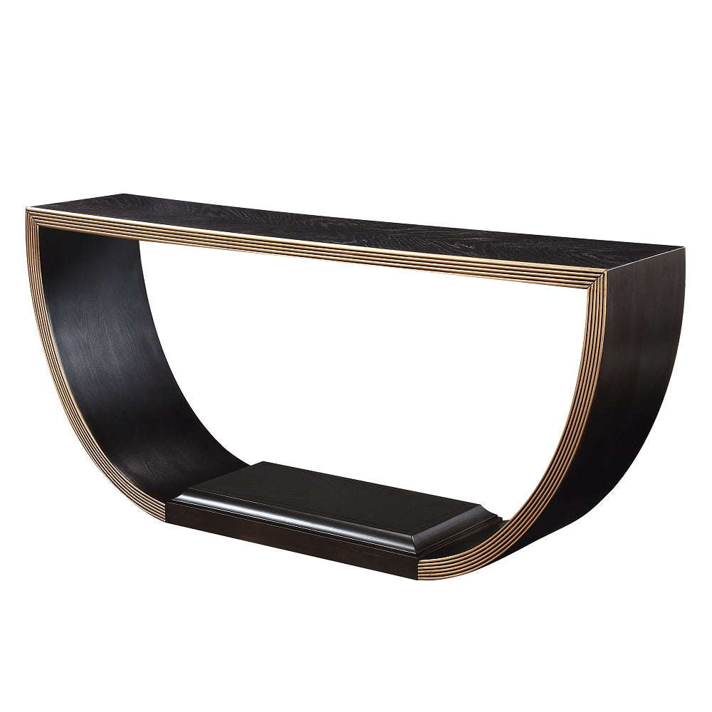 Acme - Maceo Console Table AC01924 Black & Gold Finish