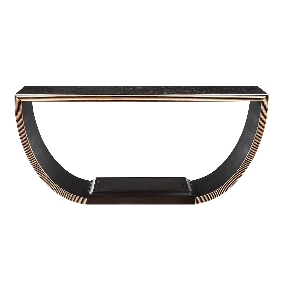 Acme - Maceo Console Table AC01924 Black & Gold Finish