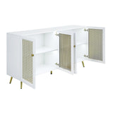 Acme - Gaerwn Console Cabinet W/Led AC01939 White High Gloss Finish