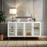 Acme - Gaerwn Console Cabinet W/Led AC01939 White High Gloss Finish