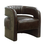 Acme - Feyre Accent Chair AC01989 Espresso Top Grain Leather