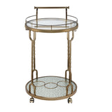 Acme - Vikki Serving Cart AC02098 Mirrored & Champagne Gold Finish