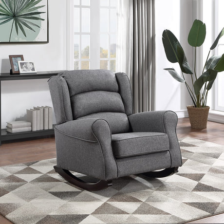 Acme - Fabien Rocking Chair AC02183 Gray Fabric