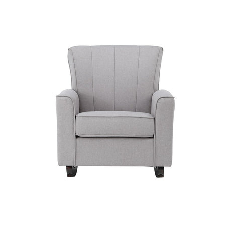 Denzell Rocking Chair AC02185 Light Gray Linen | Acme - AC02185 - Home Elegance USA - 3