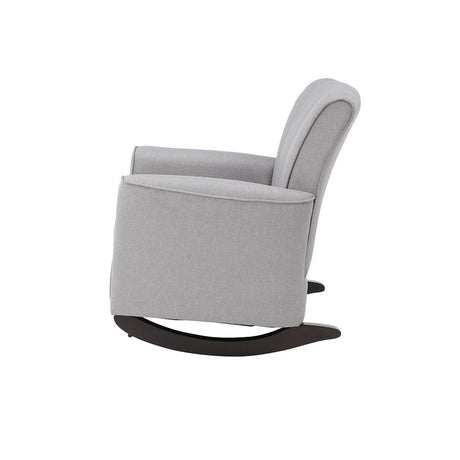 Denzell Rocking Chair AC02185 Light Gray Linen | Acme - AC02185 - Home Elegance USA - 5