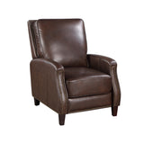 Acme - Venice Accent Chair W/Footrest AC02186 Dark Brown Leather