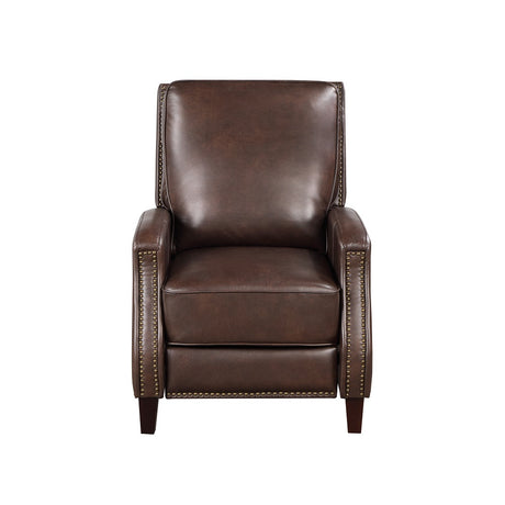 Acme - Venice Accent Chair W/Footrest AC02186 Dark Brown Leather