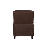 Acme - Venice Accent Chair W/Footrest AC02186 Dark Brown Leather