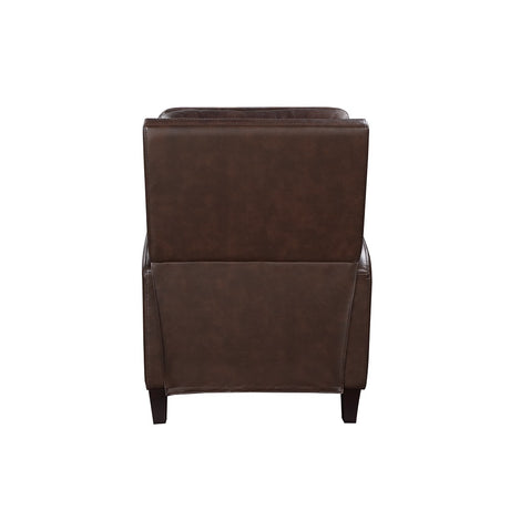 Acme - Venice Accent Chair W/Footrest AC02186 Dark Brown Leather