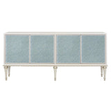 Ansaldo Console Cabinet AC02506 Pearl White & Silver Shimmer Finish | Acme - AC02506 - Home Elegance USA - 3