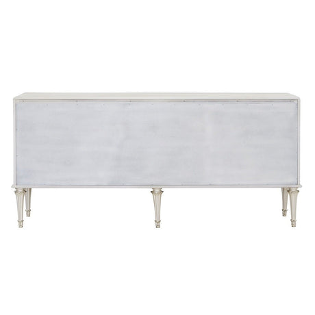 Ansaldo Console Cabinet AC02506 Pearl White & Silver Shimmer Finish | Acme - AC02506 - Home Elegance USA - 4