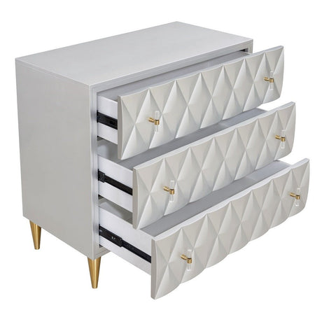 Anson Console Cabinet AC02507 Metallic Silver & Champagne Finish | Acme - AC02507 - Home Elegance USA - 5