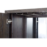 Andra Bar Cabinet AC02509 Hand Brushed Gray Oak & Chrome Finish | Acme - AC02509 - Home Elegance USA - 6