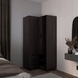 Armoire 70.9' H, 1 Door, 3 Drawers, 7 Shelves, 10 Legs, Black Wengue - Bedroom - sold by Home Elegance USA