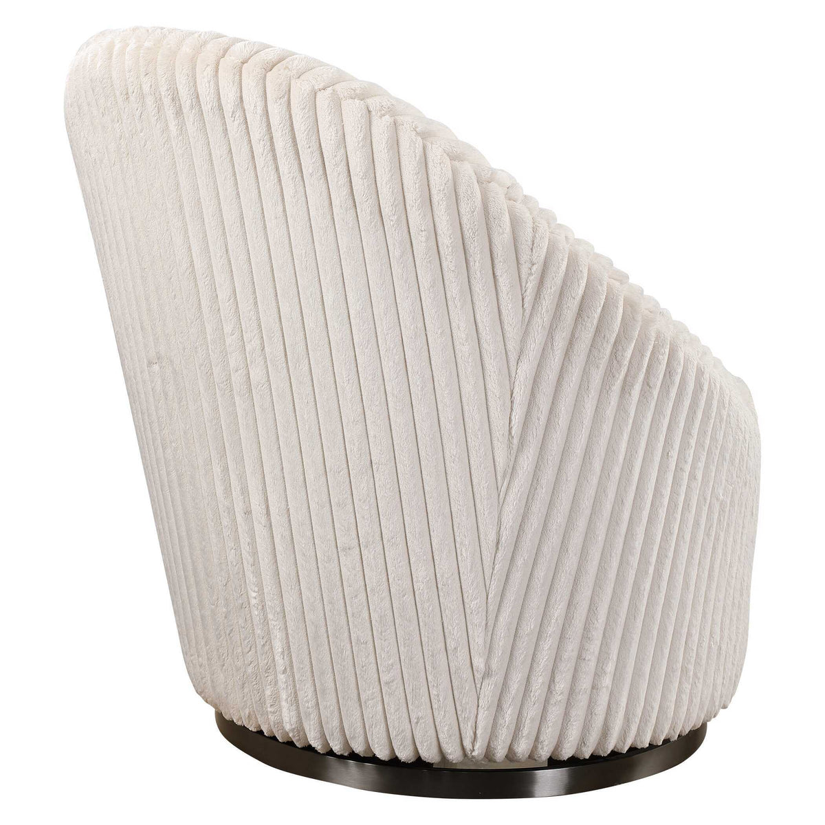 Crue Swivel Chair - White by Uttermost - View 6