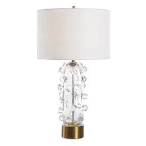 Aura Clear Glass Table Lamp - White by Uttermost - View 1