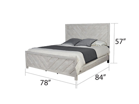 King 4PC Modern Style Storage Bedroom Set Made with Wood in Natural - sold by Home Elegance USA