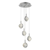 Bubbling Glow Round Chandelier // Chrome  | Finesse - Home Elegance USA