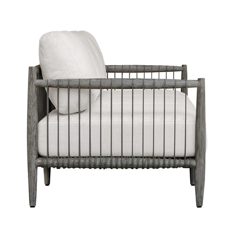 Borneo Outdoor Sofa Brown / Oyster White - White / Dark Brown by Uttermost - View 9