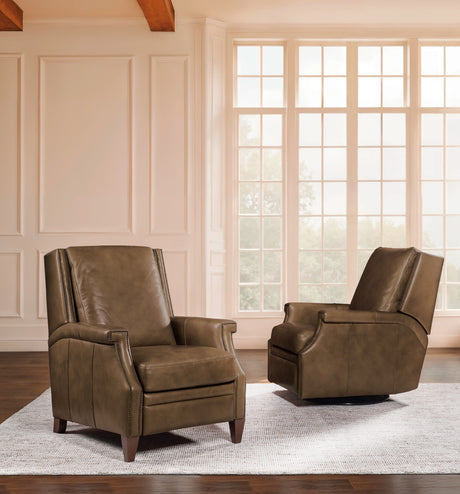 Collier Press Back Recliner - Dark Brown by Hooker Furniture - View 7