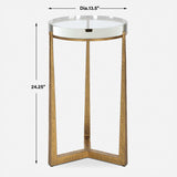 Midas Accent Table - Gold by Uttermost - View 7