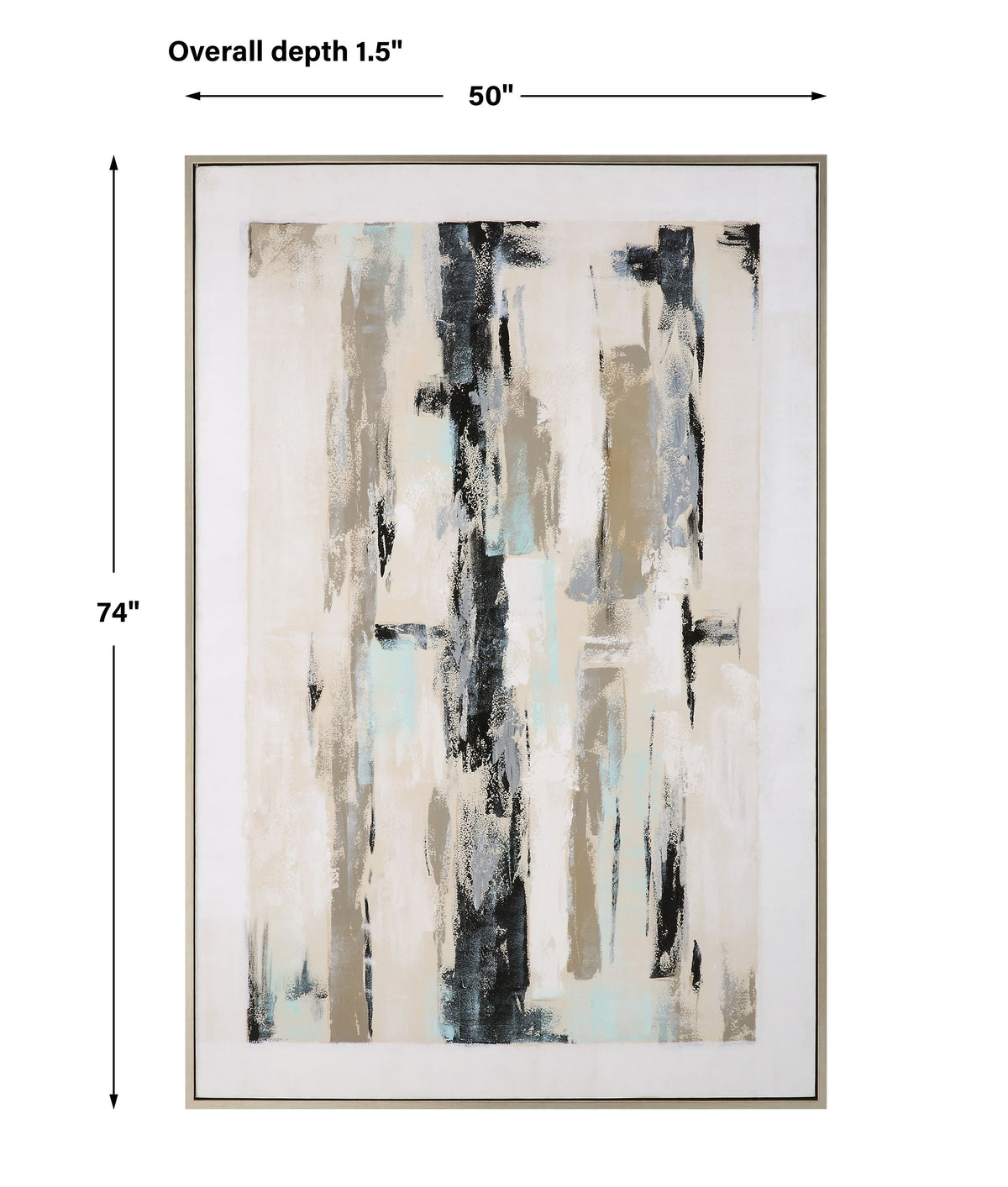 Placidity Hand Painted Abstract Art - Beige by Uttermost - View 8