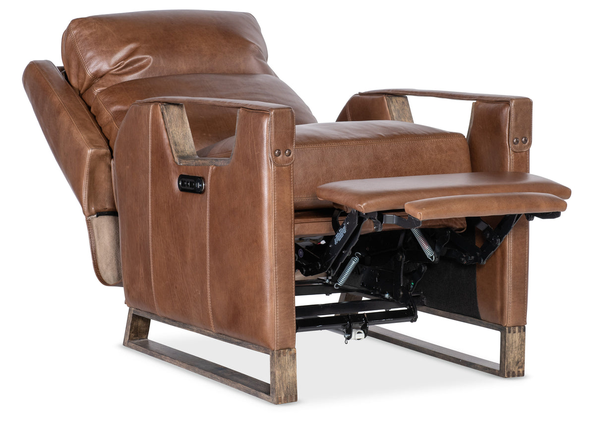 Relic Power Recliner With Power Headrest - Dark Brown by Hooker Furniture - View 6