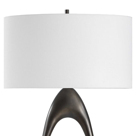 Sonic Open Oval Floor Lamp Bronze - Dark Brown by Uttermost - View 9