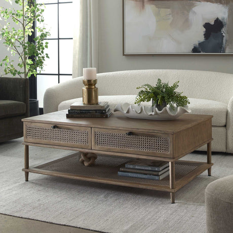 Coast Mid-Century Coffee Table Woodtone - Dark Brown by Uttermost - View 3