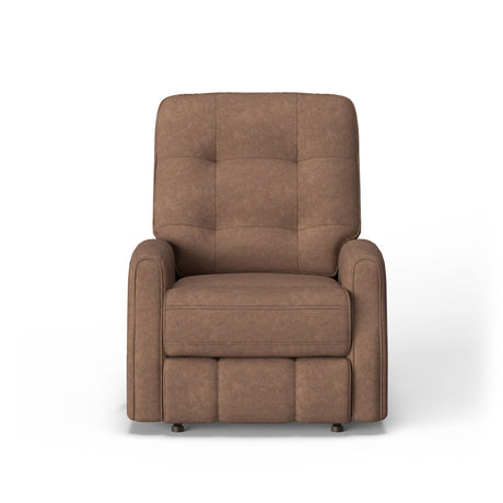Devon Transitional Fabric Power Rocking Recliner, Power Headrest | Flexsteel