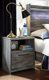 Baystorm - Gray - King Panel Bed With 4 Storage Drawers - 10 Pc. - Dresser, Mirror, Chest, King Bed, 2 Nightstands | Ashley