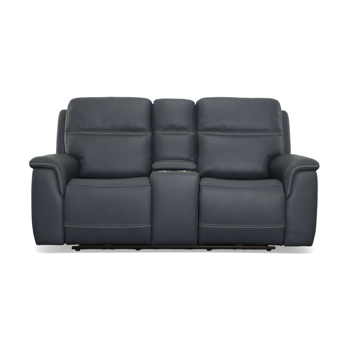 Sawyer Power Recl Loveseat With Console, Power Headrests, Lumbar - Marine | Flexsteel