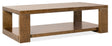 Melange Mulholland Rectangle Coffee Table - Dark Brown by Hooker Furniture - View 1