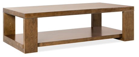 Melange Mulholland Rectangle Coffee Table - Dark Brown by Hooker Furniture - View 1