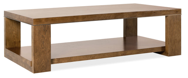 Melange Mulholland Rectangle Coffee Table - Dark Brown by Hooker Furniture - View 1