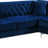 Damian - 2 Piece Reversible Sectional - 608Navy - Sectional - Home Elegance USA - 1