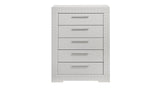 Blanca Modern Style 5-Drawer Chest Made with Wood in White