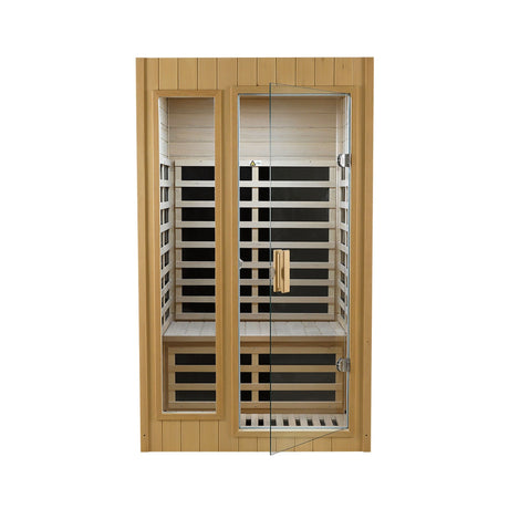 Hemlock Two-person far infrared roof embedded indoor sauna room - sold by Home Elegance USA