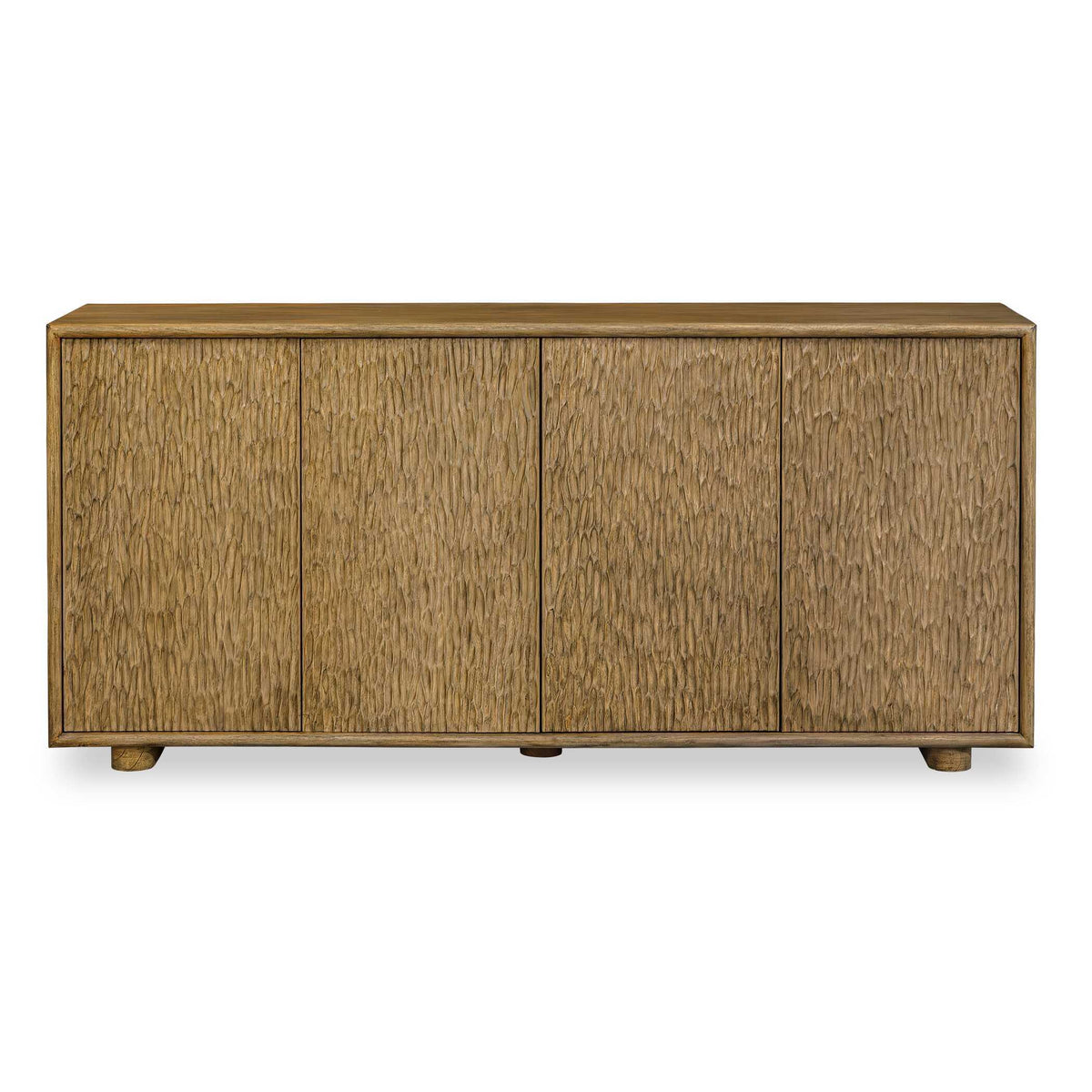 Stevenson Wood 4 Door Cabinet Natural - Light Brown by Uttermost - View 1
