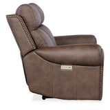 Duncan Power Loveseat With Power Headrest & Lumbar - Dark Brown by Hooker Furniture - View 7