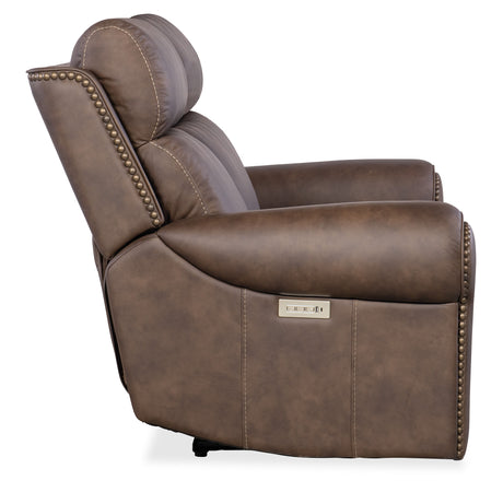 Duncan Power Loveseat With Power Headrest & Lumbar - Dark Brown by Hooker Furniture - View 7