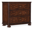 Charleston Three-Drawer Wood Nightstand - Dark Brown by Hooker Furniture - View 1