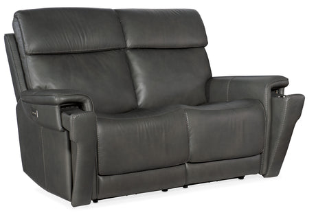 Lyra Zero Gravity Power Loveseat - Dark Gray by Hooker Furniture - View 3