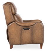 Carrington Power Recliner With Power Headrest - Light Brown by Hooker Furniture - View 7