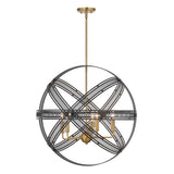 Spherical 5 Light Pendant - Bronze / Black by Uttermost - View 5