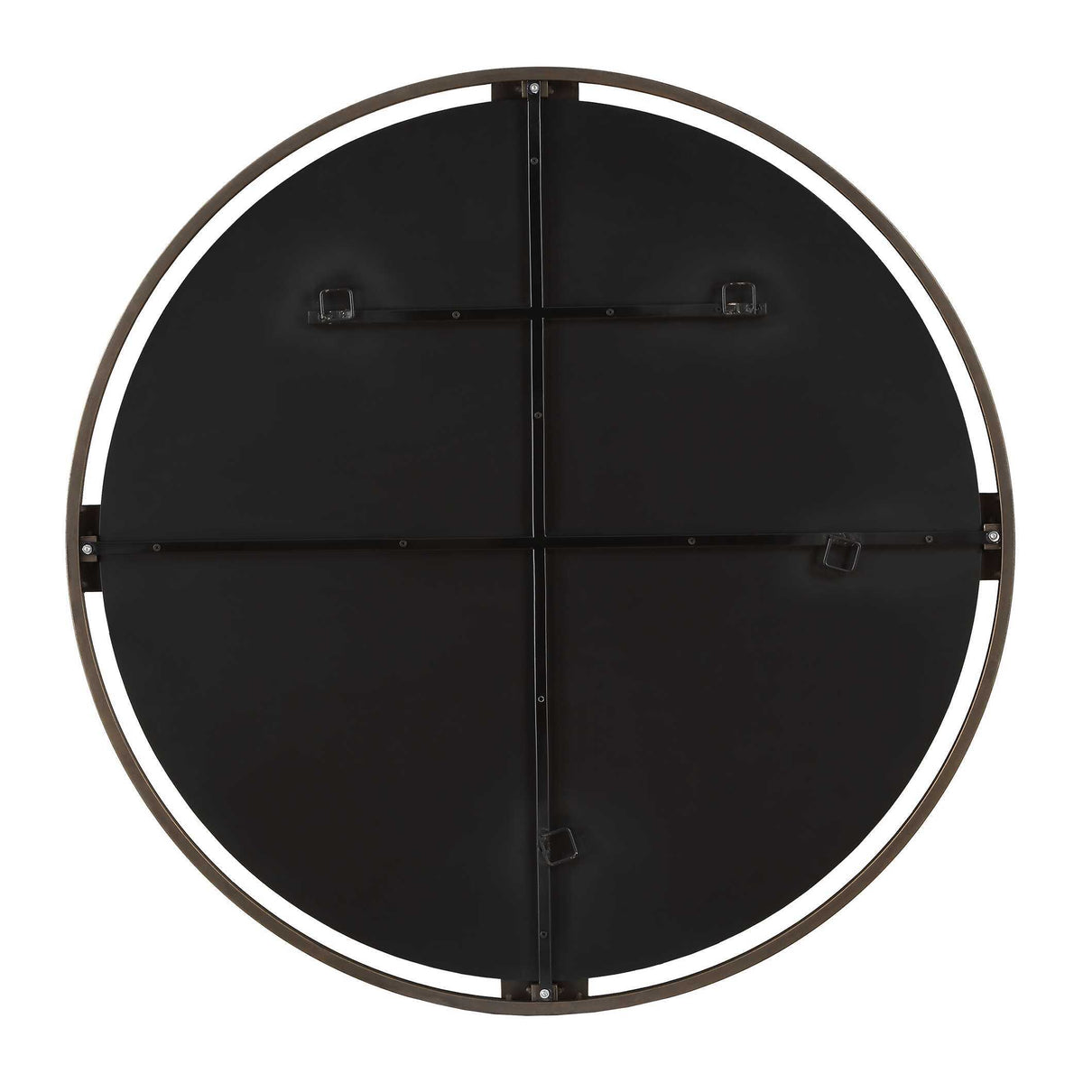 Cornelia Black Round Mirror by Uttermost - View 6