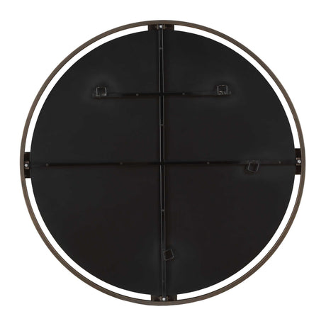 Cornelia Black Round Mirror by Uttermost - View 6