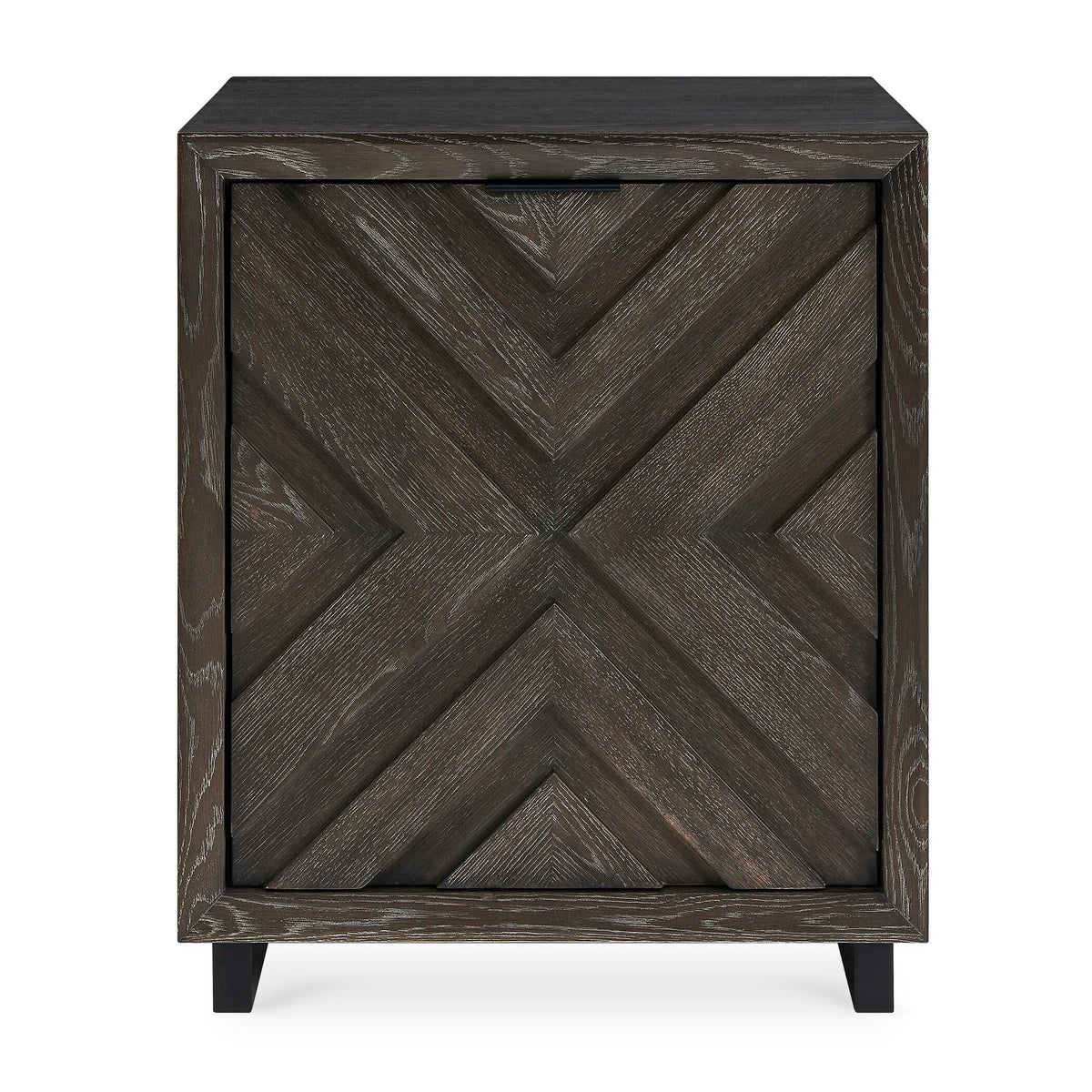 Barrett Oak Cabinet Dark Charcoal - Black by Uttermost - View 1